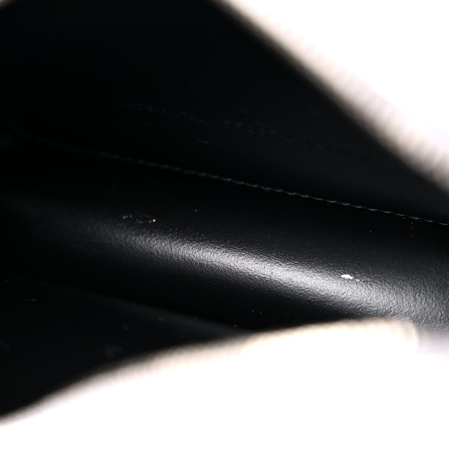 Metallic Goatskin Logo XS Everyday Camera Bag Argent Black