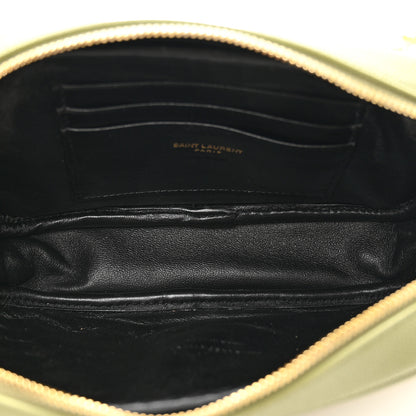 Saint Laurent Grain De Poudre Matelasse Monogram Mini Lou Camera Bag Light Sage 5 of 10