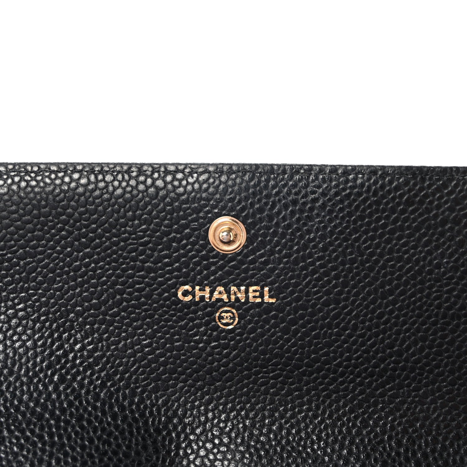 Chanel Caviar Quilted Large Gusset Flap Wallet Black 6 of 8