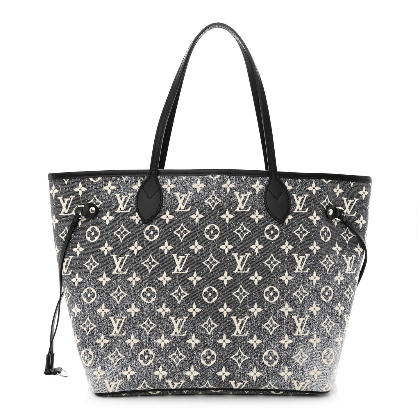 Denim Monogram Jacquard Neverfull MM Grey