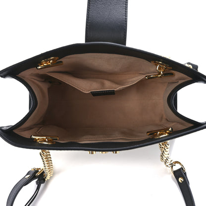 Gucci GG Supreme Monogram Bees Small Padlock Tote Beige Oro Black 5 of 14