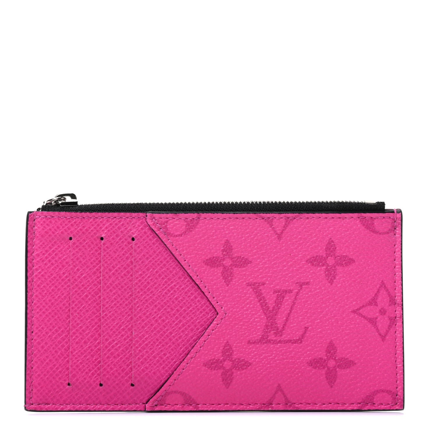 Louis Vuitton Taigarama Coin Card Holder Fuchsia 1 of 4