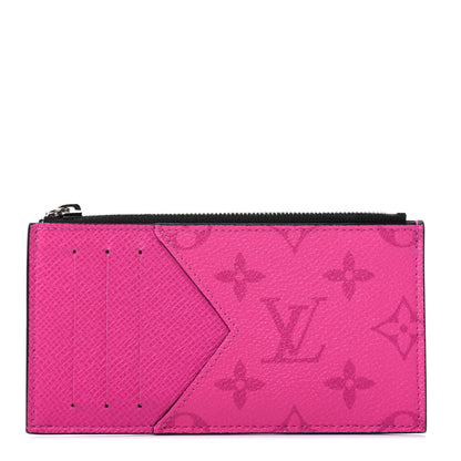 Louis Vuitton Taigarama Coin Card Holder Fuchsia 1 of 4