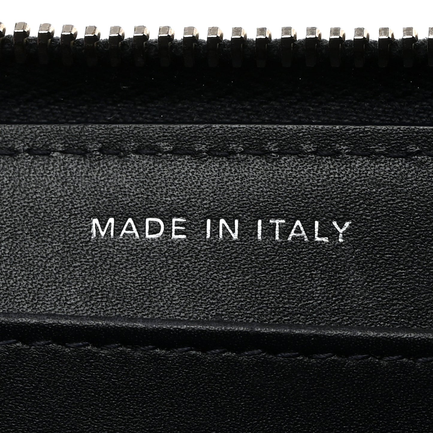 Patent Quilted Zip Around Wallet Navy