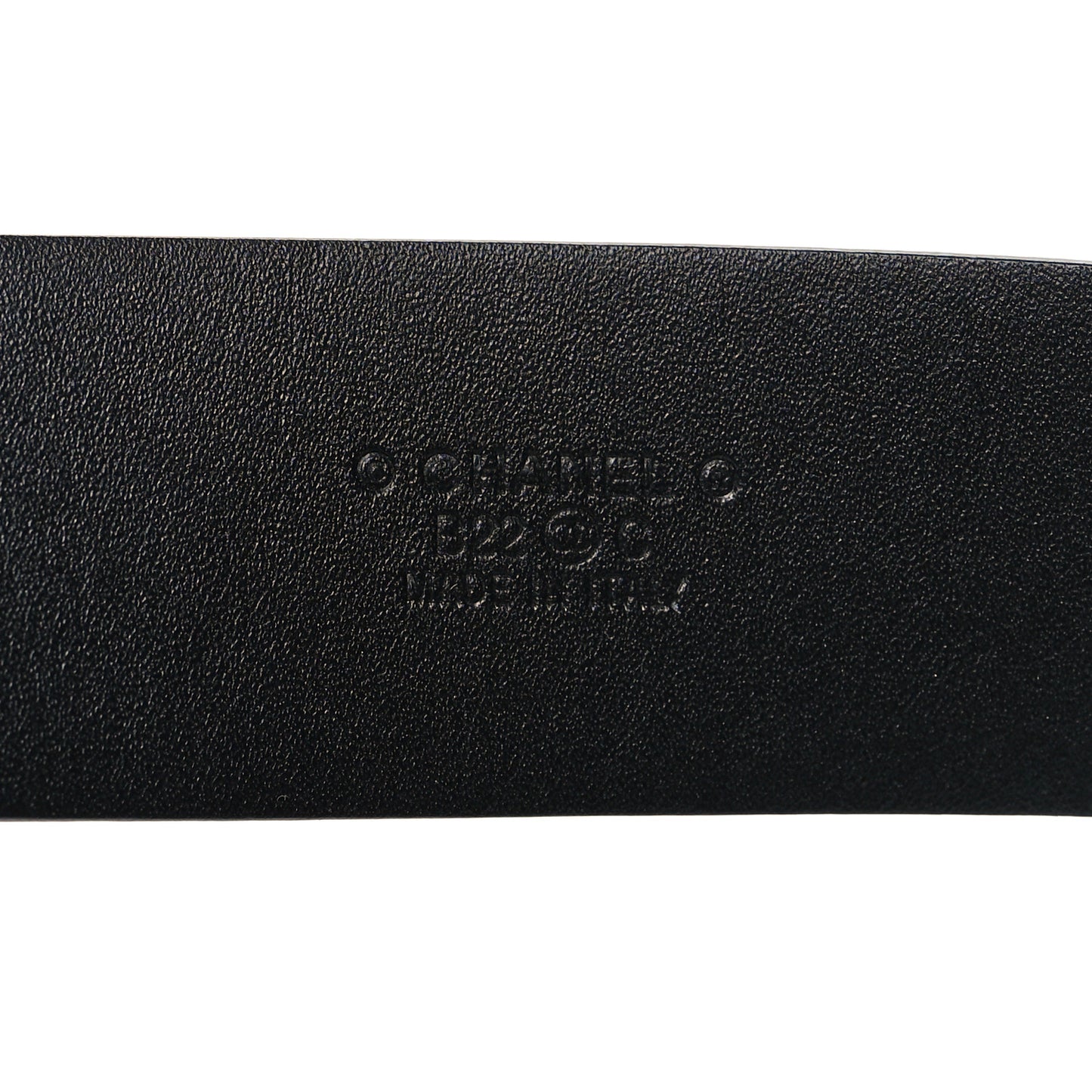 Calfskin Chain Belt 80 32 Black