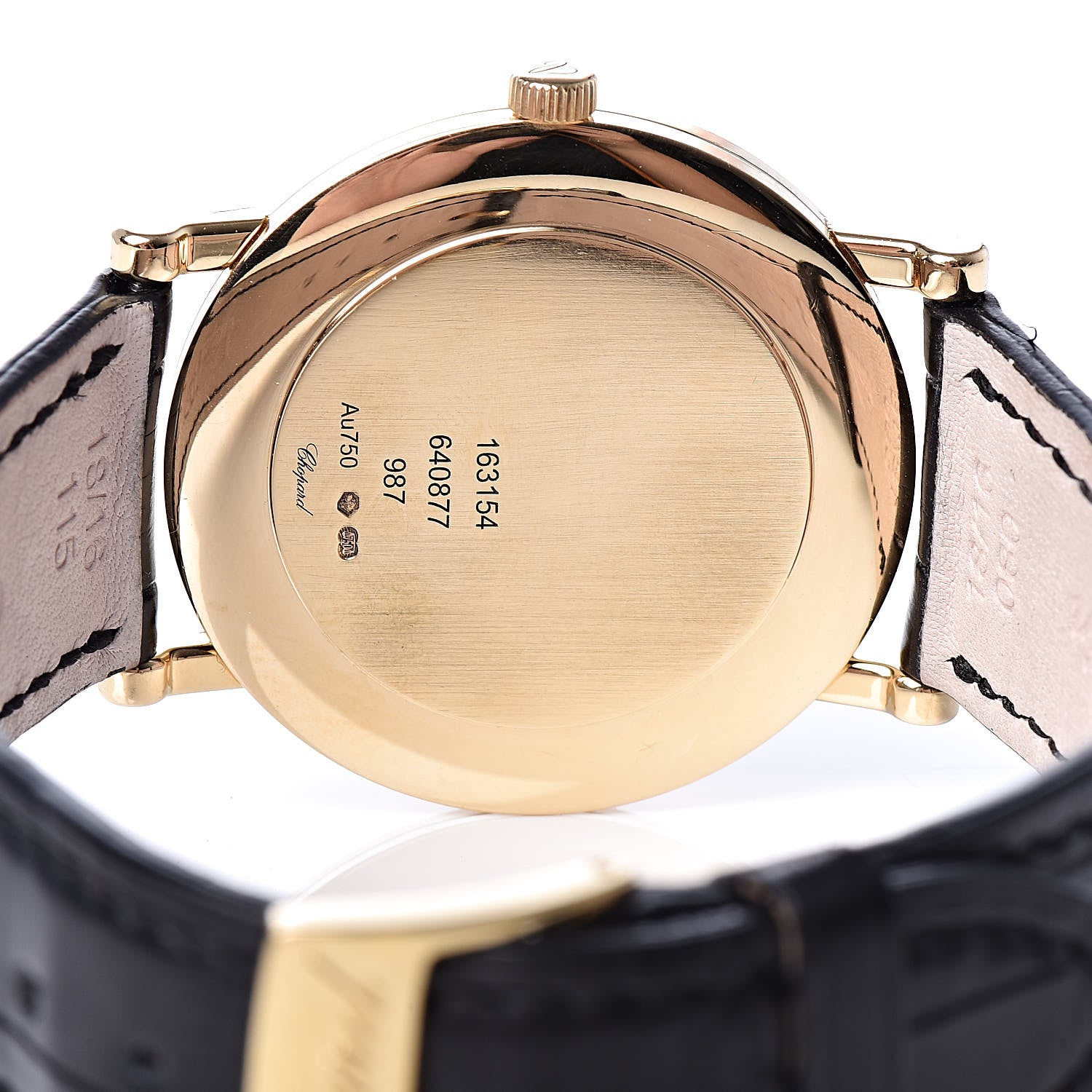 Chopard 18K Yellow Gold Alligator 34mm Classique Manual Winding Watch 5 of 9