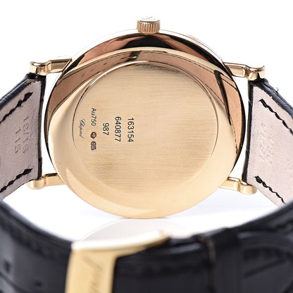 Chopard 18K Yellow Gold Alligator 34mm Classique Manual Winding Watch 5 of 9
