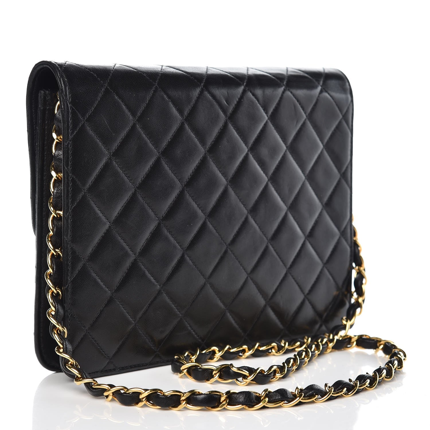 Chanel Lambskin Quilted Small Single Flap Black 3 of 10