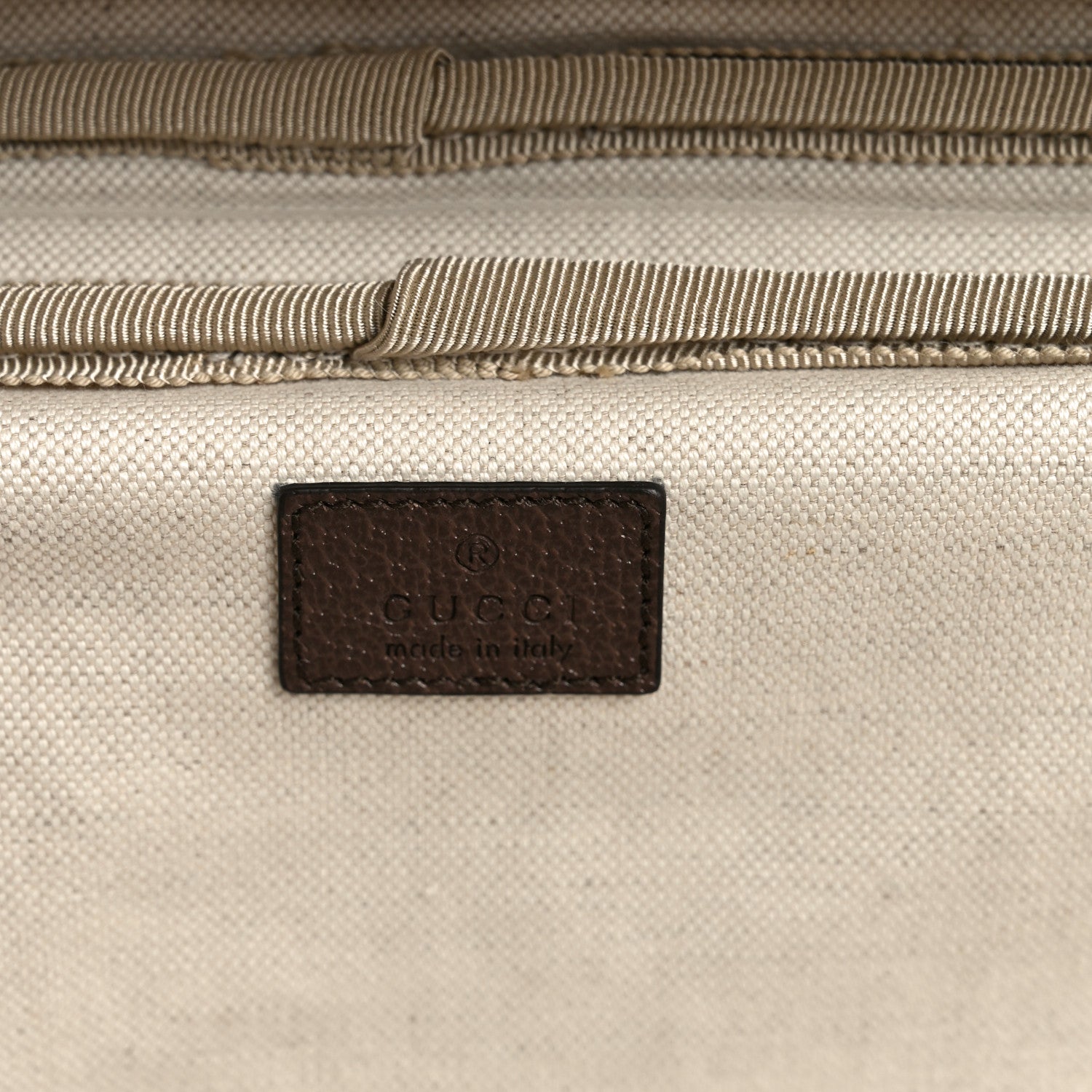 Gucci GG Supreme Monogram Web Medium Savoy Trolley Beige Ebony 5 of 10