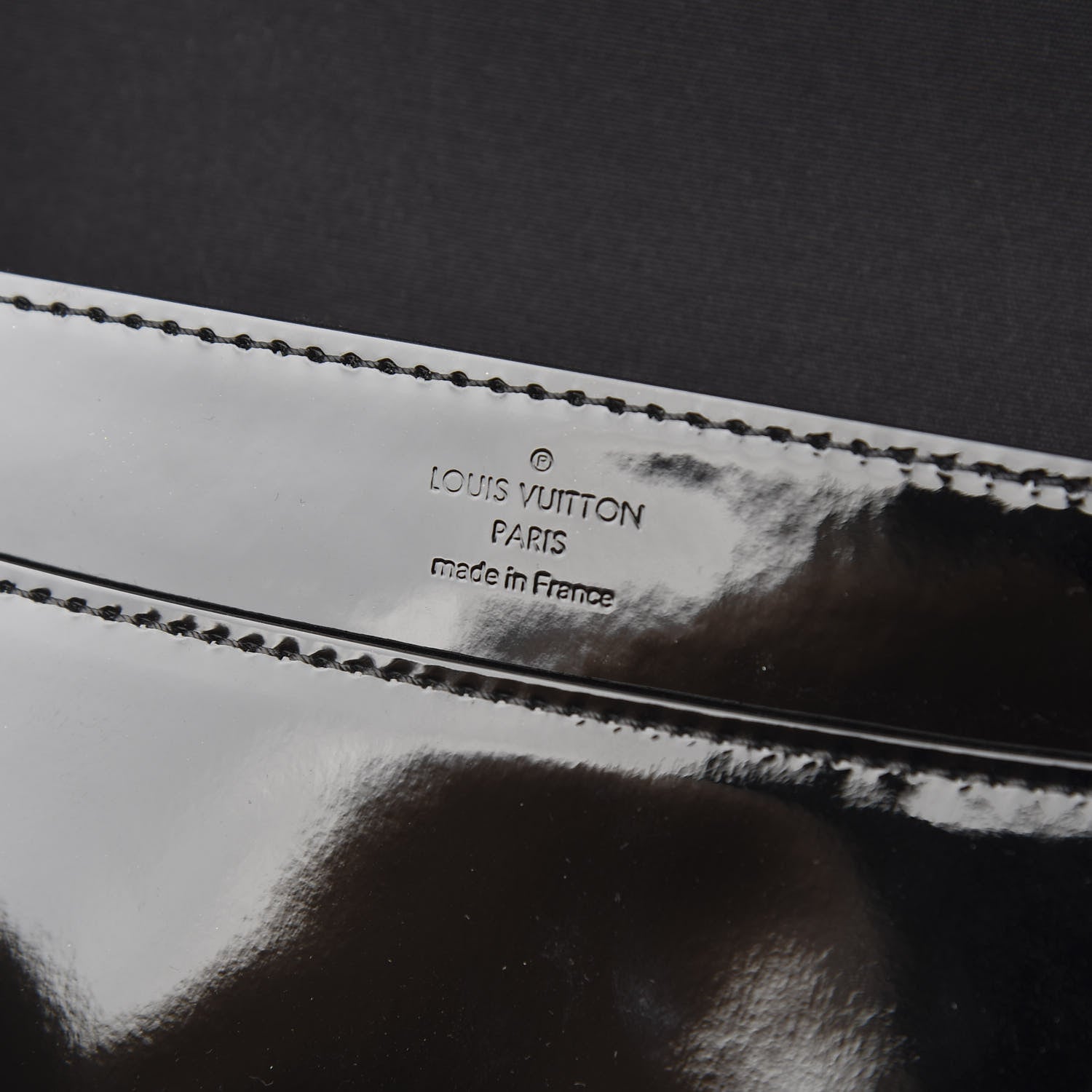 Louis Vuitton Patent Chain Louise GM Black 5 of 9