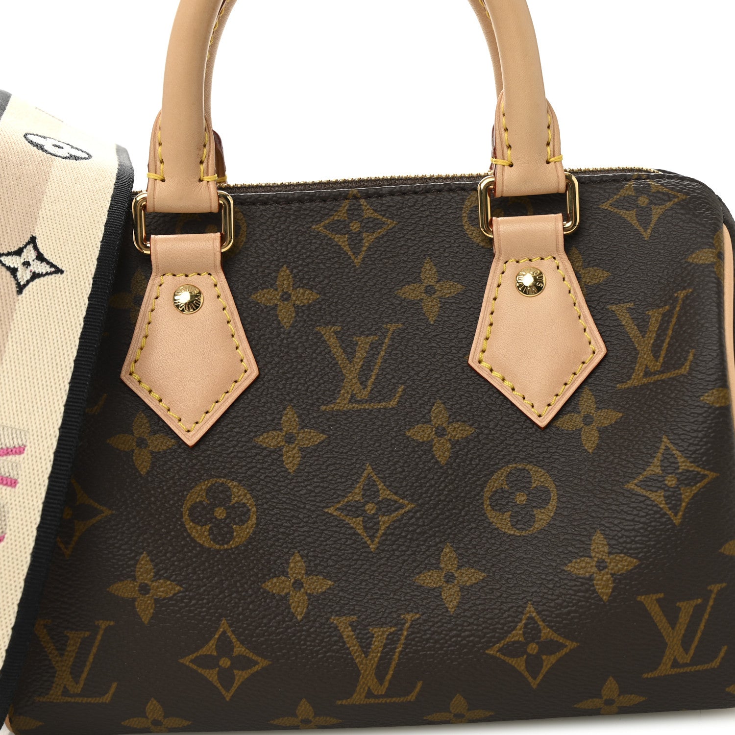 Louis Vuitton Monogram Speedy Bandouliere 20 Black 7 of 9