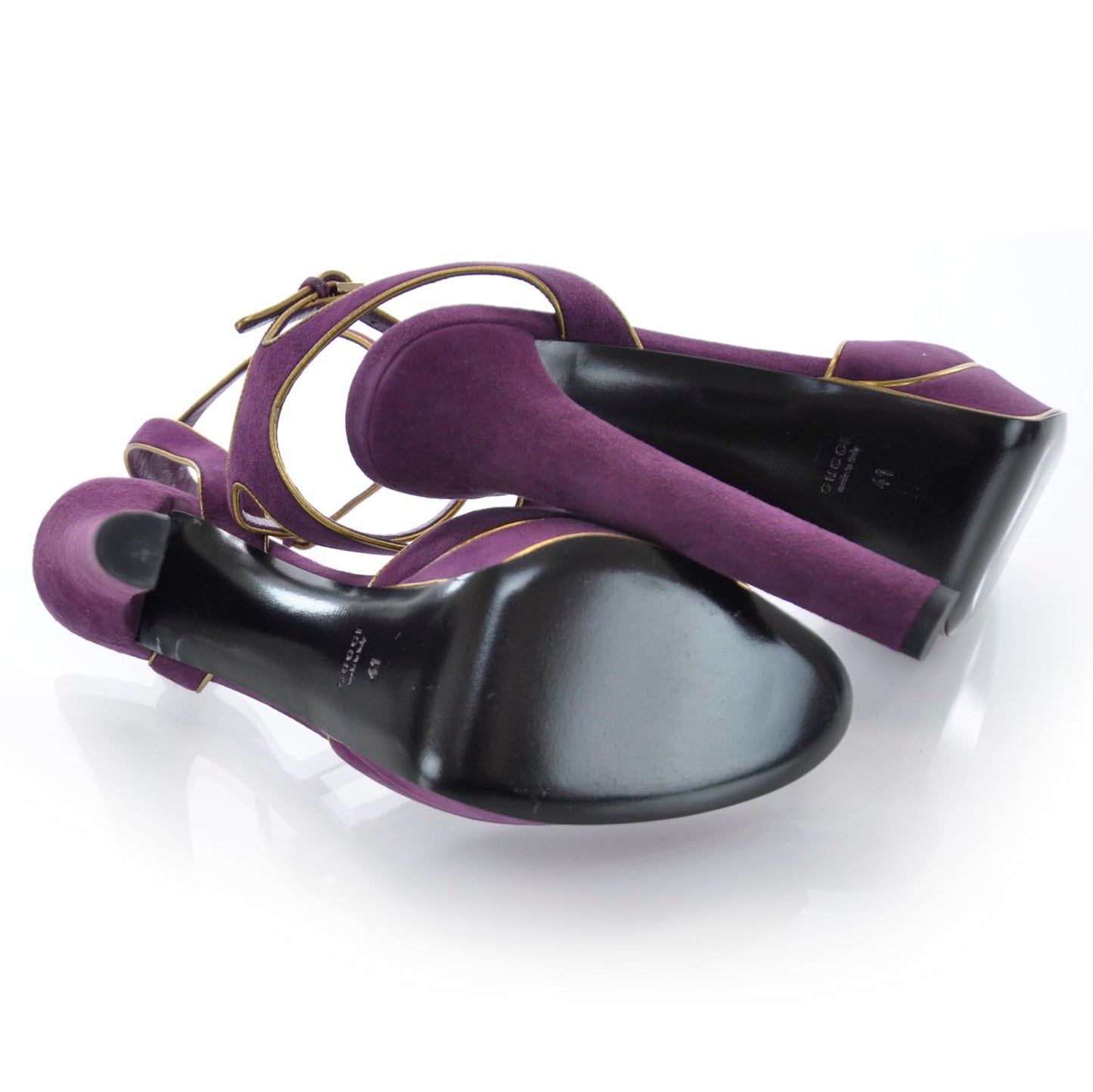 Suede Huston Platform Sandals 11 Grape