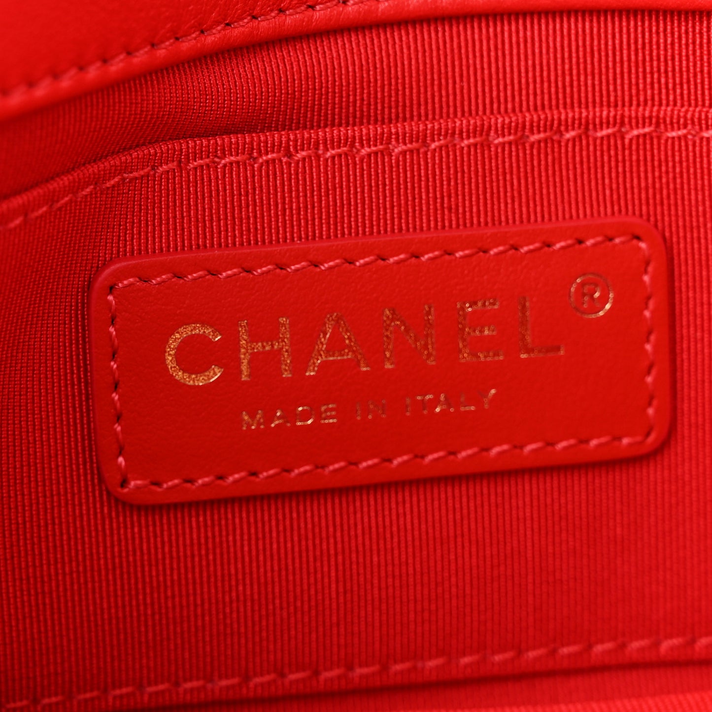 Calfskin Quilted Mini Flap Bag Red