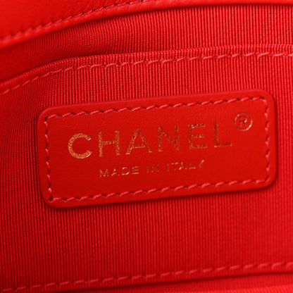 Chanel Calfskin Quilted Mini Flap Bag Red 6 of 9