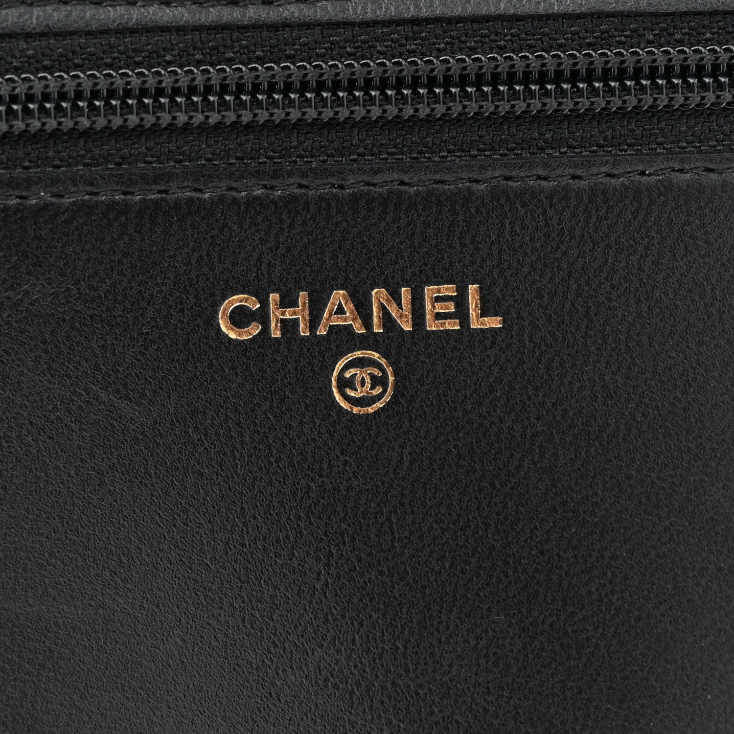 Chanel Caviar Chevron Quilted Boy Wallet On Chain WOC Black 6 of 12