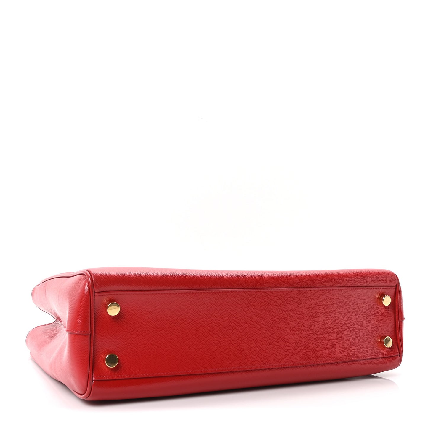 Grain De Poudre Classic Monogram Shopping Bag Red