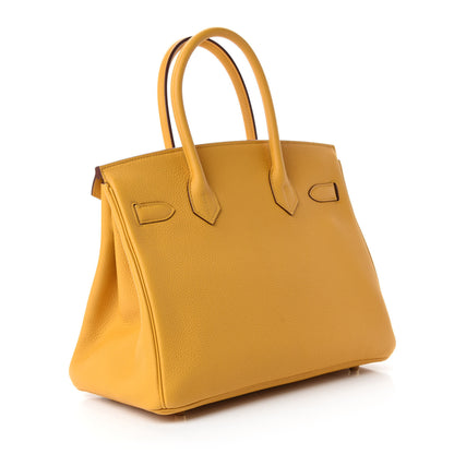 Hermes Togo Birkin 30 Jaune Ambre 3 of 11