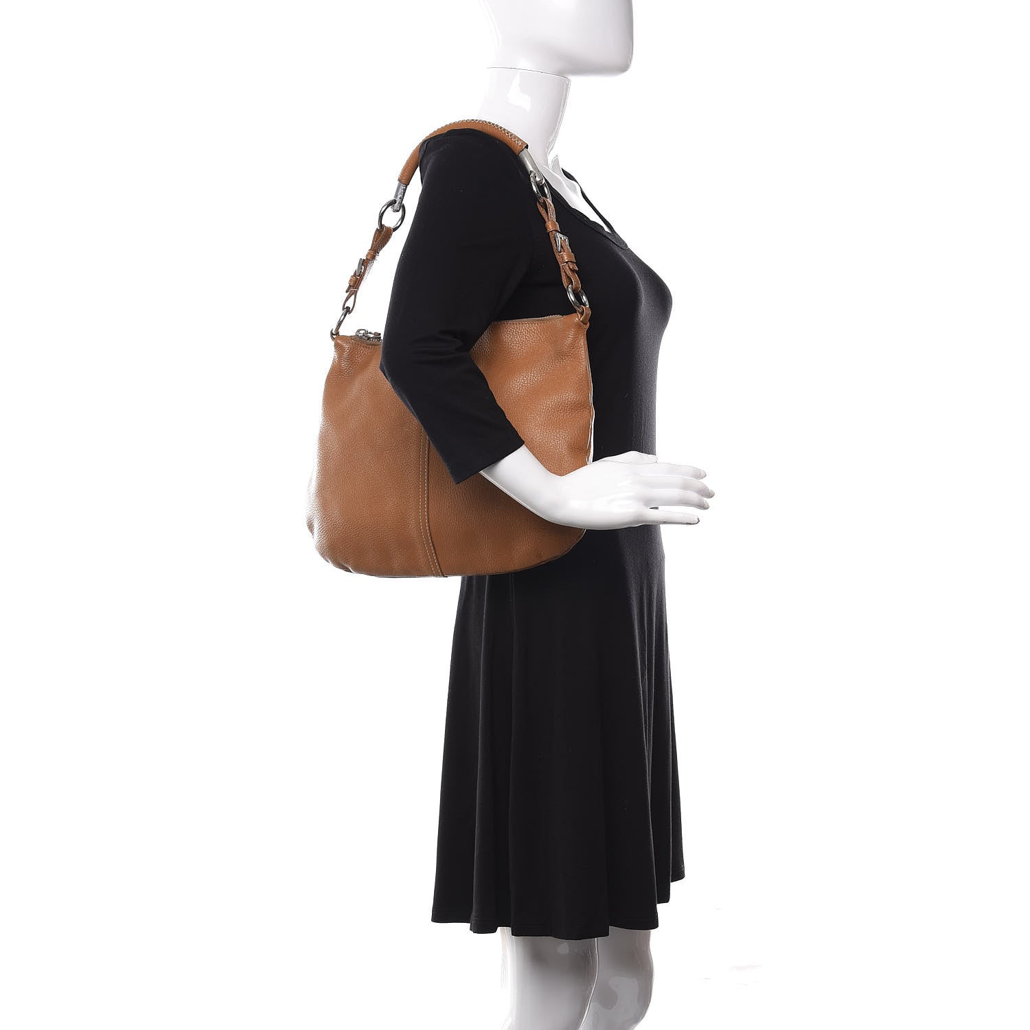 Prada Vitello Daino Hobo Cuoio 2 of 16