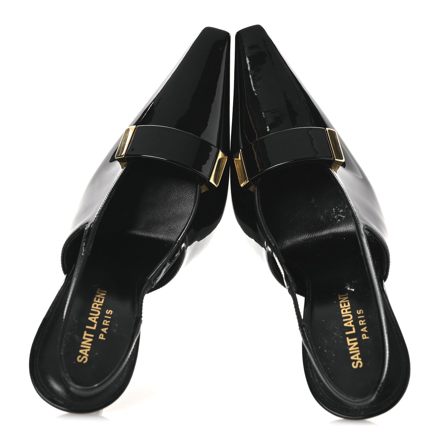 Vernice Grupy Madame 115mm Slingback Pumps 38 Black