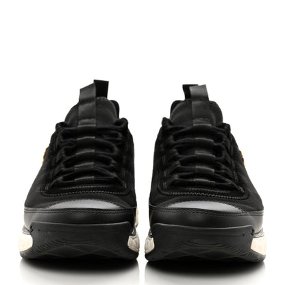 Chanel Velvet Calfskin Mixed Fibers CC Sneakers 36.5 Black 2 of 10