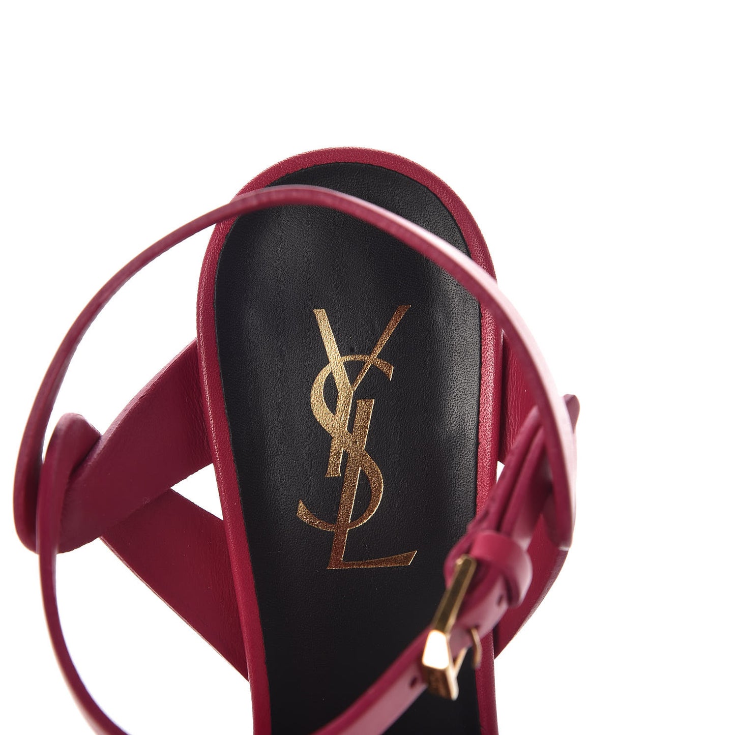 Calfskin Tribute 105 Platform Sandals 37 Fuchsia