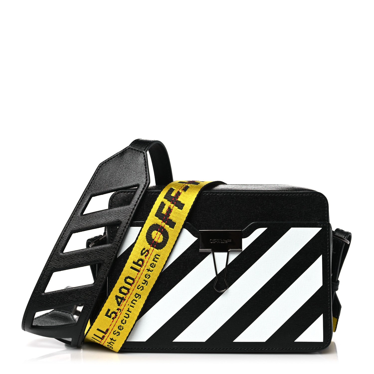 Off-White Saffiano Diag Camera Bag Black 1 of 8