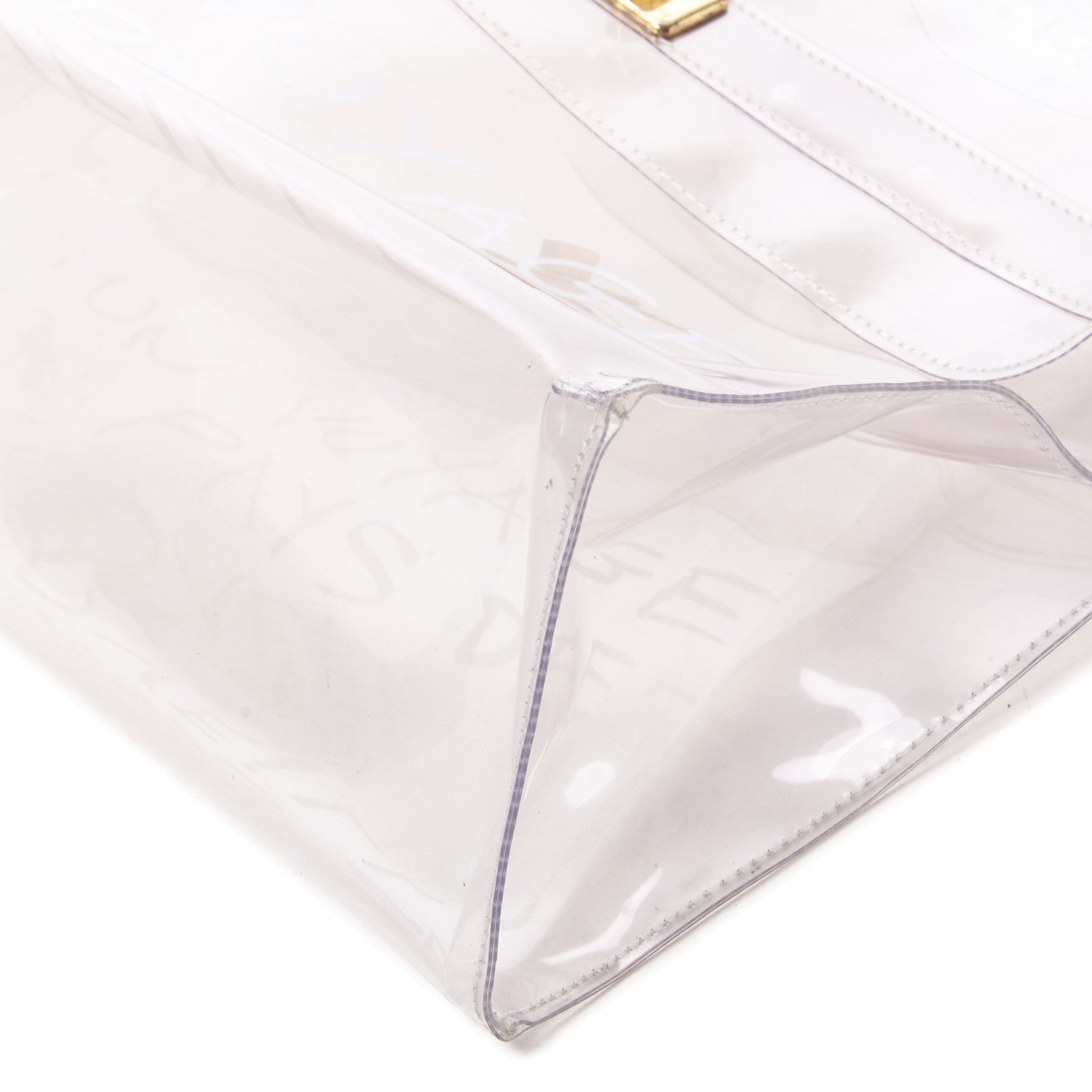 Hermes Vinyl Souvenir De L'Exposition Kelly Transparent 5 of 8