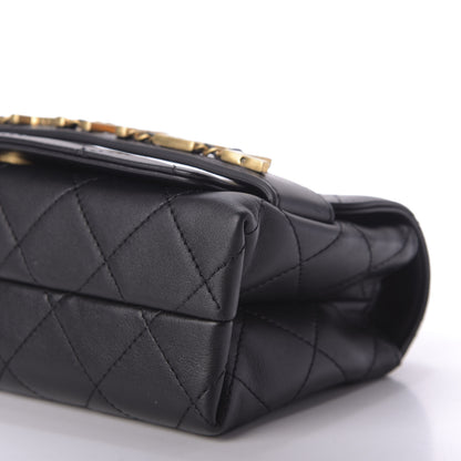 Chanel Calfskin Quilted Enchained Flap Black 7 of 9