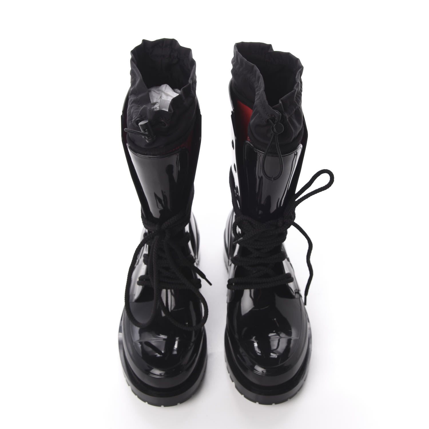 Christian Dior Shiny Rubber Diorcamp Low Boots 37 Black 5 of 10