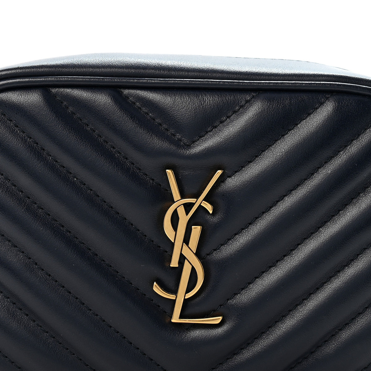 Calfskin Matelasse Monogram Lou Belt Bag Black Deep Marine