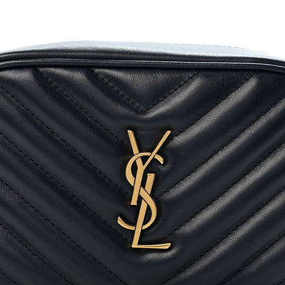 Saint Laurent Calfskin Matelasse Monogram Lou Belt Bag Black Deep Marine 8 of 11