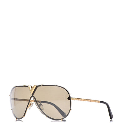 Louis Vuitton Metal LV Drive Sunglasses Z0897W Black Gold 1 of 7