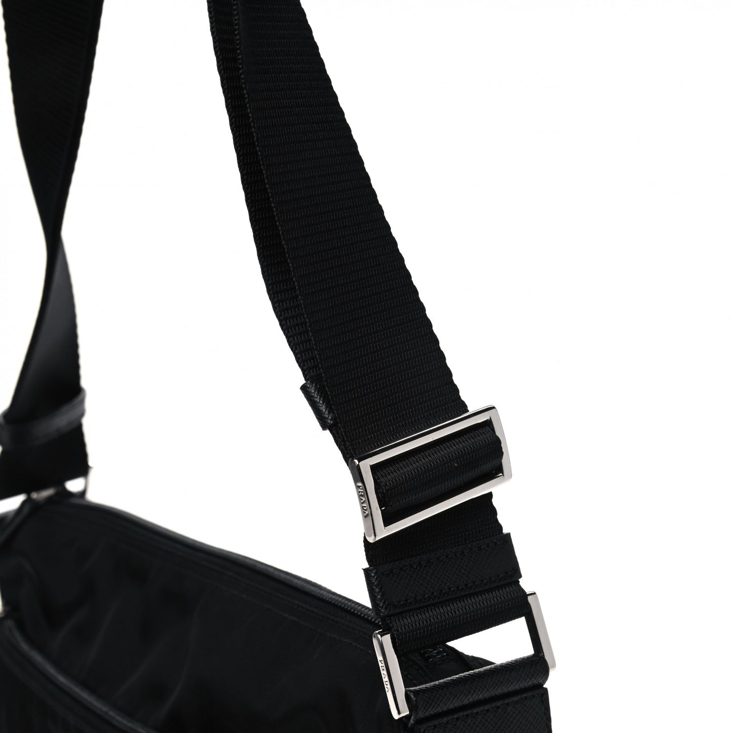 Tessuto Nylon Messenger Bag Black