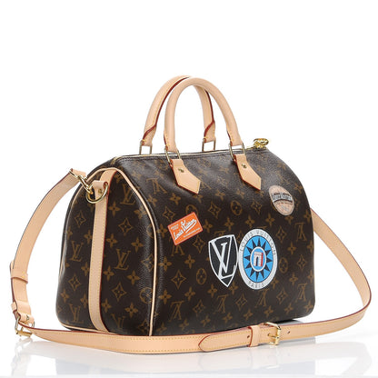Louis Vuitton Monogram World Tour Speedy Bandouliere 30 4 of 9