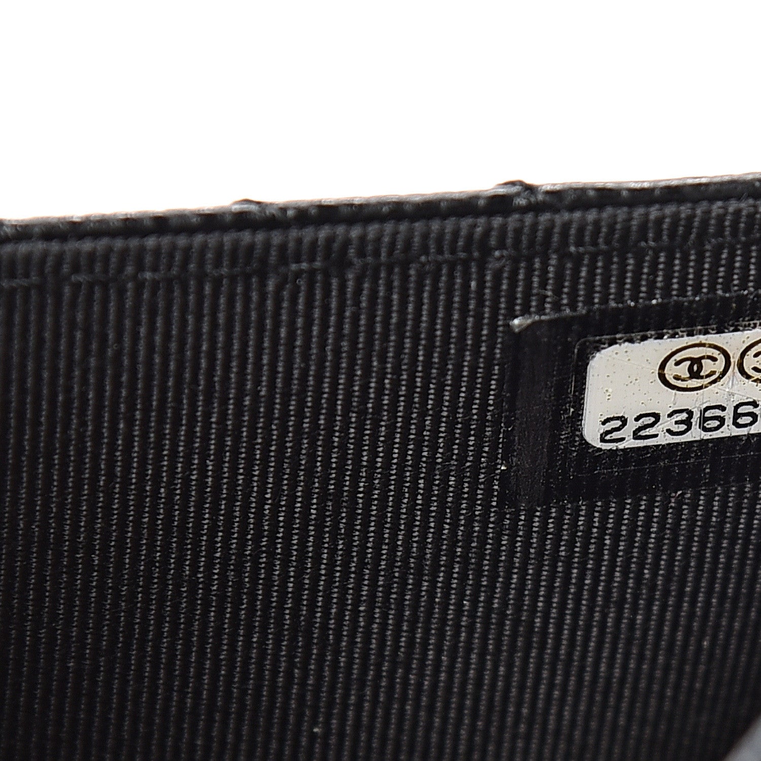Chanel Caviar Chevron Quilted Wallet On Chain WOC Black 7 of 12