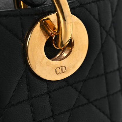 Christian Dior Lambskin Cannage Mini Lady Dior Black 12 of 13