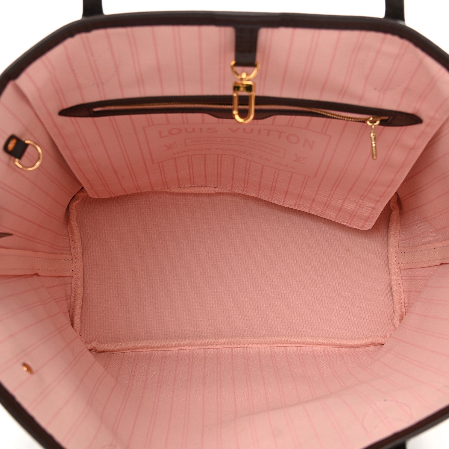 Louis Vuitton Damier Ebene Neo Neverfull MM Rose Ballerine 6 of 11