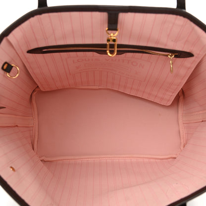 Louis Vuitton Damier Ebene Neo Neverfull MM Rose Ballerine 6 of 11