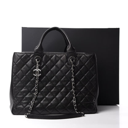 Chanel Caviar Quilted Large Urban Companion Top Handle Shopping Tote Black 11 of 11