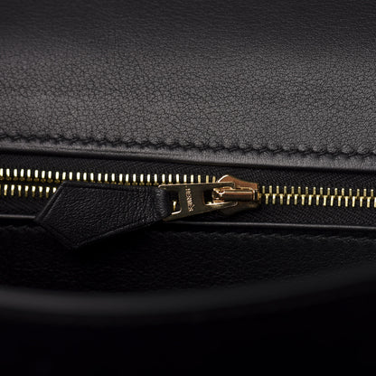 Hermes Velours Cotele Swift Constance 24 Black 9 of 21