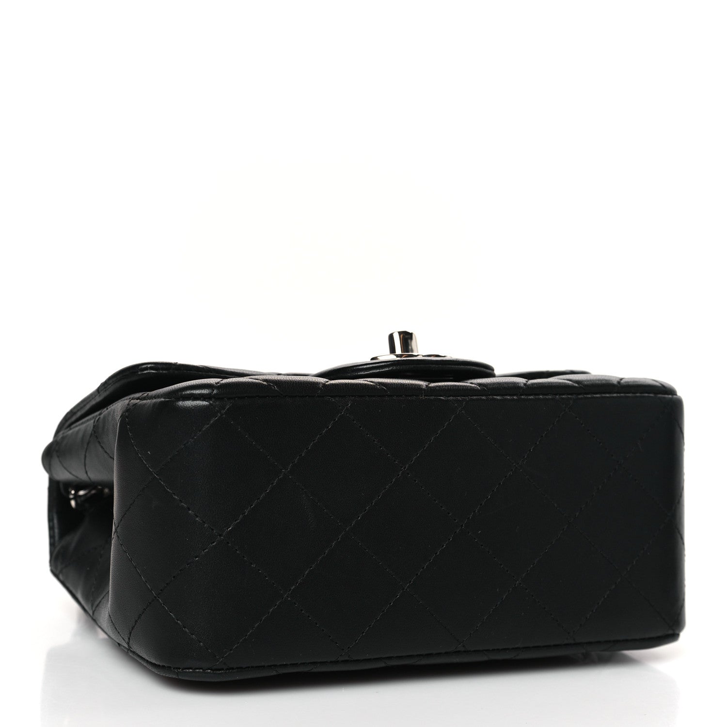 Chanel Lambskin Quilted Mini Square Flap Black 7 of 11