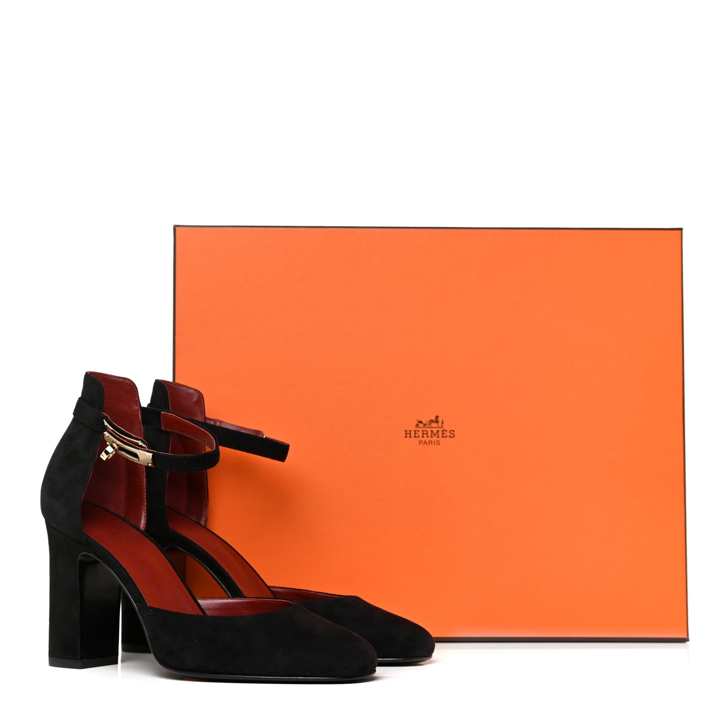 Suede Goatskin Baby 90 Pump 38 Black