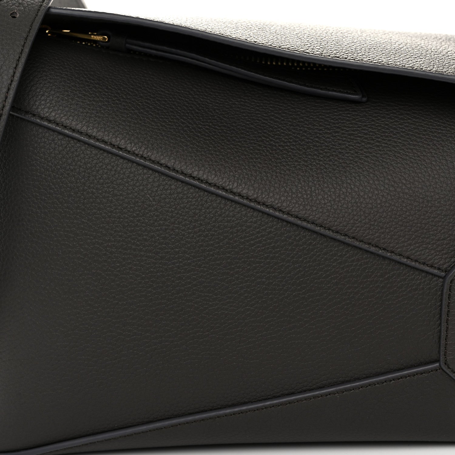 Loewe Soft Grained Calfskin Small Puzzle Edge Bag Dark Grey 7 of 9