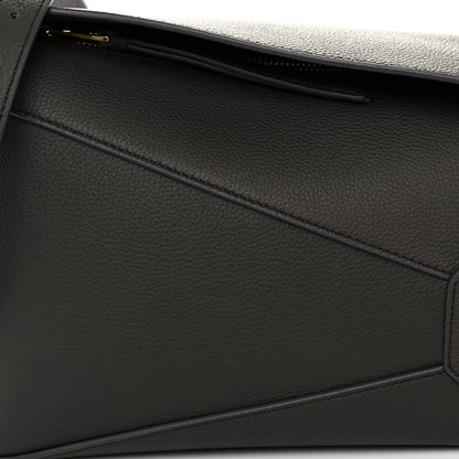 Loewe Soft Grained Calfskin Small Puzzle Edge Bag Dark Grey 7 of 9