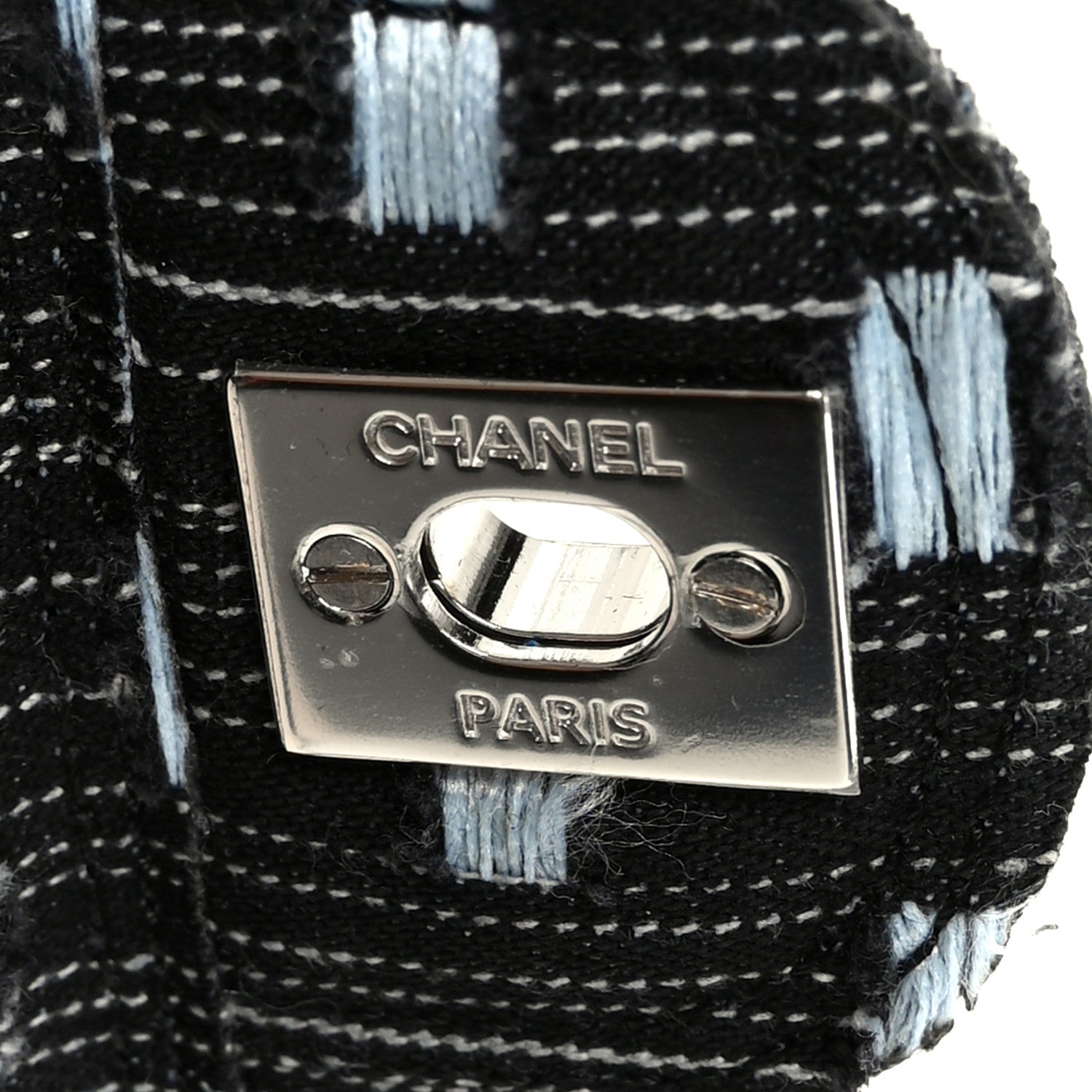 Chanel Denim Woven Medium Flap Light Blue 1876412 – FASHIONPHILE