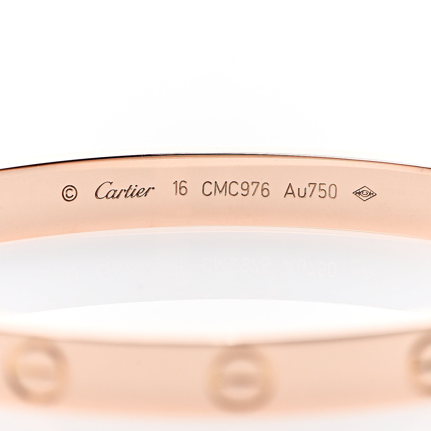 18K Pink Gold LOVE Bracelet 16