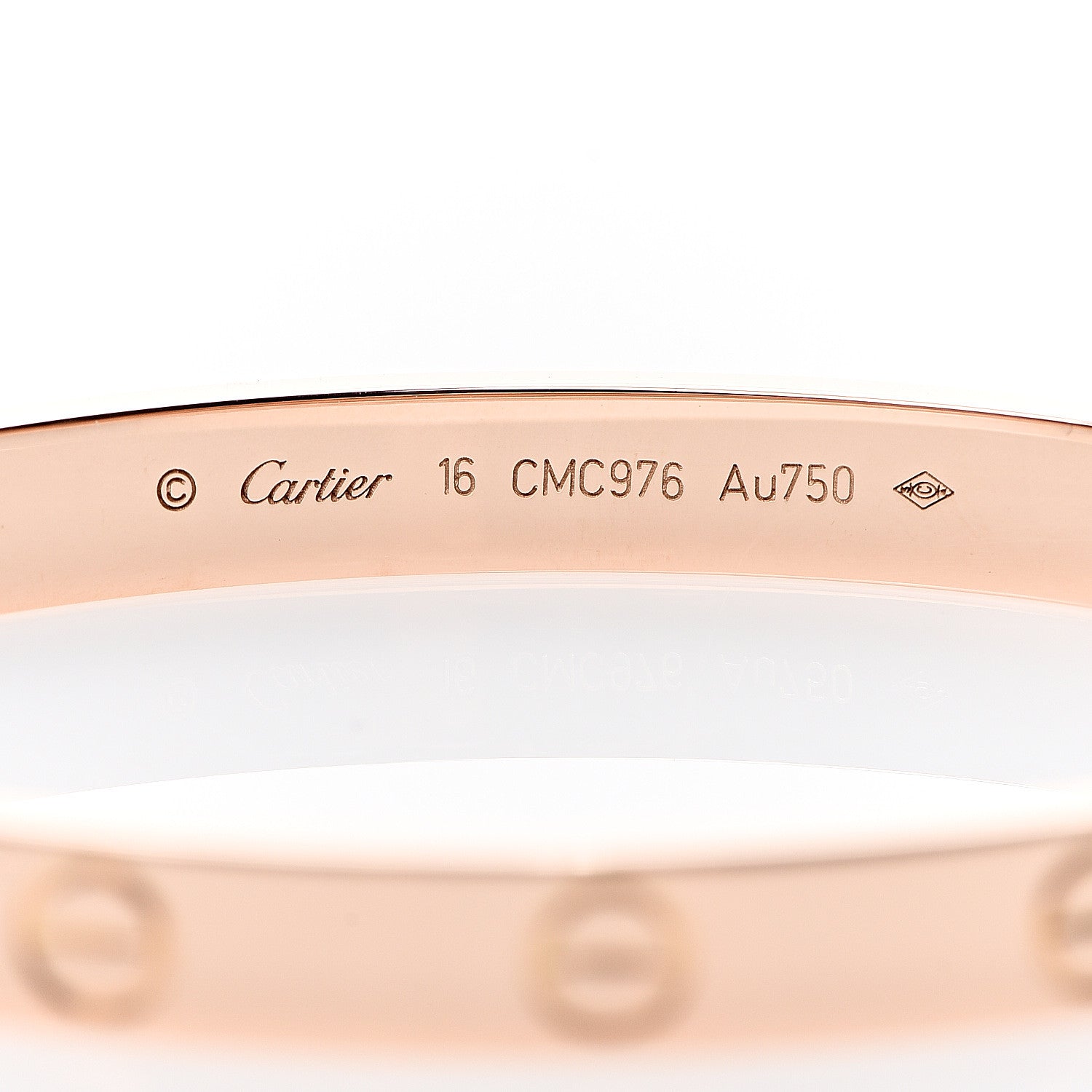 Cartier 18K Pink Gold LOVE Bracelet 16 3 of 6