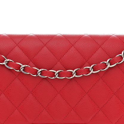 Chanel Caviar Quilted Jumbo Double Flap Red 8 of 11