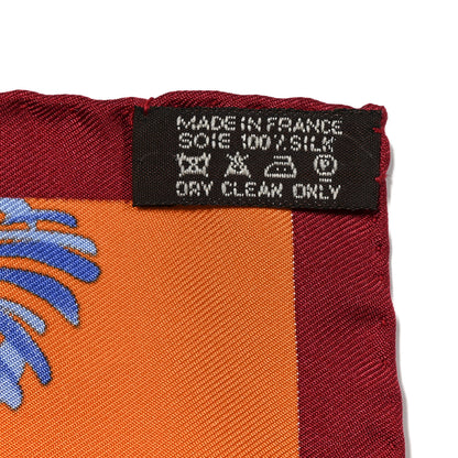 Hermes Silk Les Tigreaux Pocket Square 4 of 4