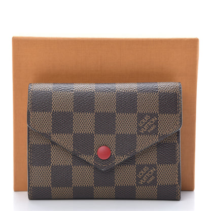 Louis Vuitton Damier Ebene Victorine Wallet Cherry 9 of 9